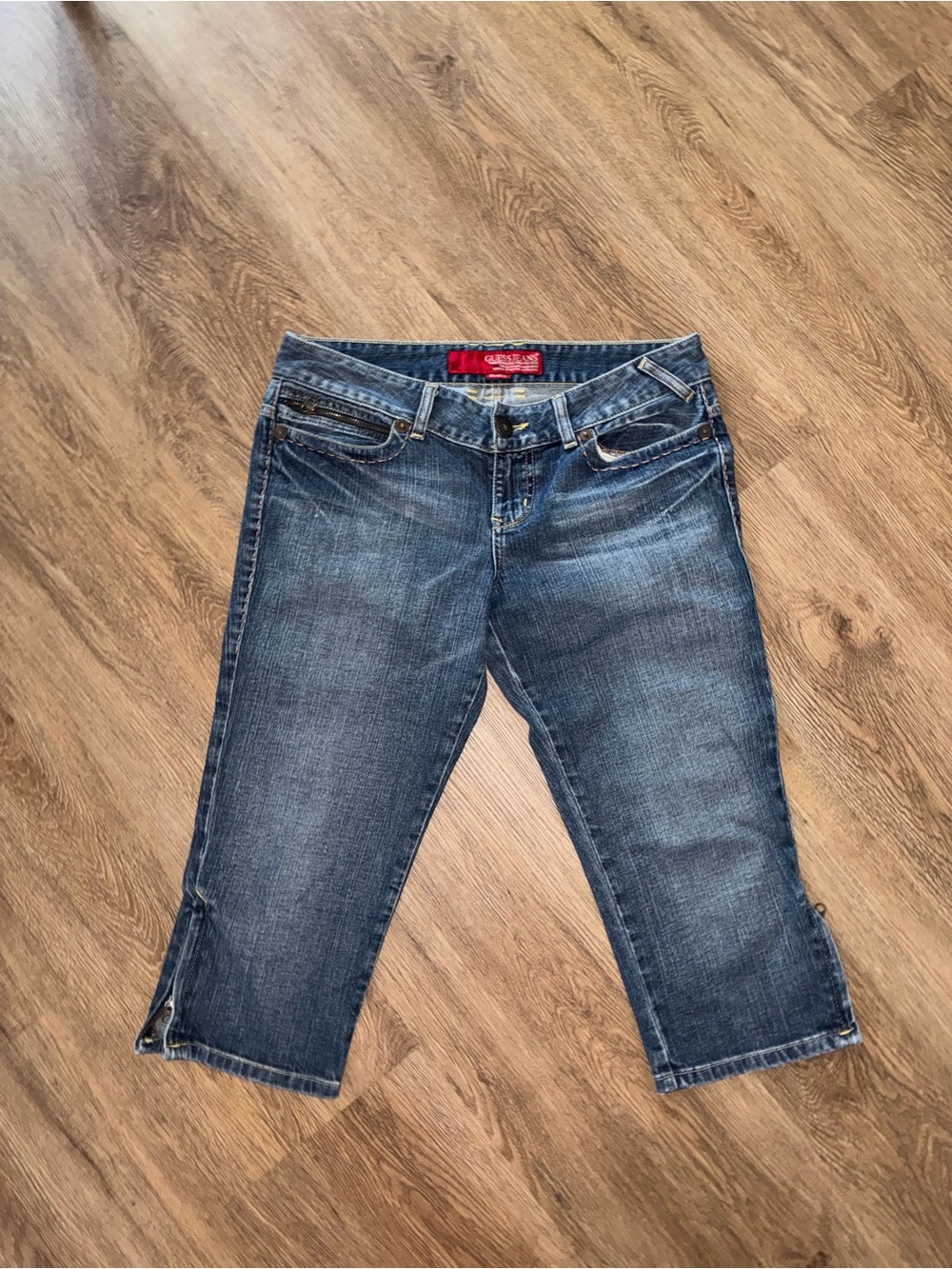 Guess Blue Denim Cropped Jeans
